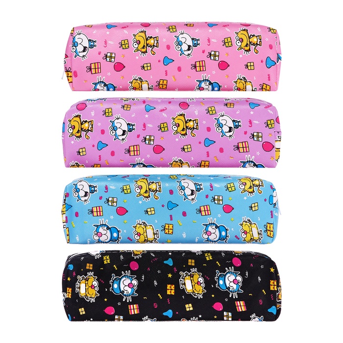 Пенал школьный «Котики», на молнии, МИКС - Фото 1