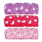 Пенал школьный «Кролики», на молнии, МИКС - Фото 1