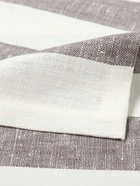 Дорожка на стол «Этель» Graphite 40×146 см, лен 100%, 260 г/м², белая/серая - Фото 4
