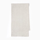 Дорожка на стол Этель Straightforward, 40×146 см, лён 100%, плотность 180 г/м², белая/серая - Фото 1