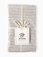 Дорожка на стол Этель Straightforward, 40×146 см, лён 100%, плотность 180 г/м², белая/серая - Фото 11