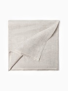 Дорожка на стол Этель Straightforward, 40×146 см, лён 100%, плотность 180 г/м², белая/серая - Фото 9