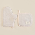 Набор кухонный SL HOME Gloomy: варежка 20×28 см, прихватка 19×19 см, лён 100%,180 г/м² - Фото 2