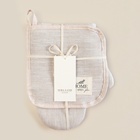 Набор кухонный SL HOME Gloomy: варежка 20×28 см, прихватка 19×19 см, лён 100%,180 г/м² - Фото 6