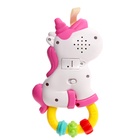Музыкальная игрушка - подвеска «Любимый единорог», прорезыватель - погремушка, звук, свет, цвет розовый - Фото 4