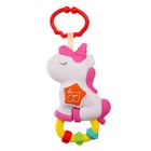 Музыкальная игрушка - подвеска «Любимый единорог», прорезыватель - погремушка, звук, свет, цвет розовый - Фото 5