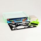 Планшет «Рисование песком», 27×39 см, песок 1 кг, трафарет, набор для творчества - Фото 2