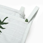 Набор кухонный "Папоротник": варежка 20х27 см, прихватка 19х19 см, репс 220 г/м2, 100% хлопок 10783189