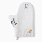 Варежка-прихватка «Этель. Полевые цветочки», 20×27 см, рогожка 176 г/м², 100% хлопок - Фото 1