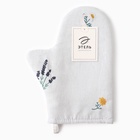 Варежка-прихватка «Этель. Полевые цветочки», 20×27 см, рогожка 176 г/м², 100% хлопок - Фото 4