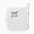 Прихватка «Этель. Полевые цветочки», 19×19 см, рогожка 176 г/м², 100% хлопок - Фото 2