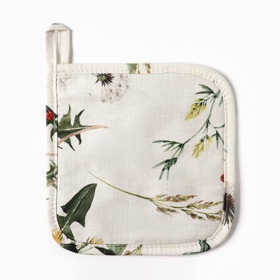 Прихватка «Этель. Одуванчики», 19×19 см, 100% хлопок, саржа 178 г/м²