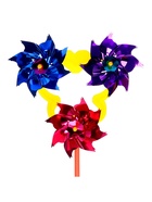 Ветерок «Вертушка тройная», садовая, 18x39 см, набор 5 шт., МИКС - Фото 3