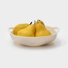 Фруктовница Доляна Sirenna, пластик, 20×22.5×5 см, бежевая - Фото 3