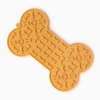 Коврик для лизания на присосках 18.5×11.5 см, жёлтый - Фото 3