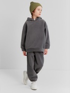 Костюм флисовый (худи и брюки) детский MINAKU: Fleece Soft, серый, рост 122 см - Фото 3
