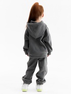 Костюм флисовый (худи и брюки) детский MINAKU: Fleece Soft, серый, рост 134 см - Фото 9