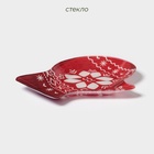 Блюдо сервировочное Доляна «Рукавицы. Зимине забавы», 22×18.5 см, стекло - Фото 2