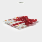 Блюдо сервировочное Доляна «Бант. Новогодние помощники», 20×18 см, стекло - Фото 2