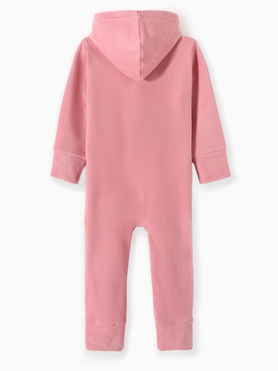 Комбинезон флисовый для девочки MINAKU: Fleece Soft, розовый, рост 92-98 см