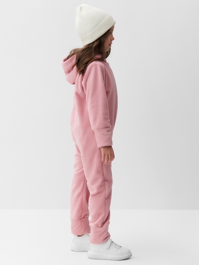 Комбинезон флисовый для девочки MINAKU: Fleece Soft, розовый, рост 92-98 см