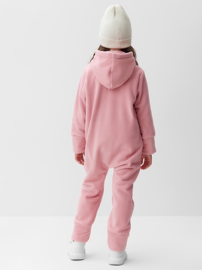 Комбинезон флисовый для девочки MINAKU: Fleece Soft, розовый, рост 98-104 см
