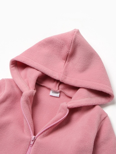 Комбинезон флисовый для девочки MINAKU: Fleece Soft, розовый, рост 98-104 см
