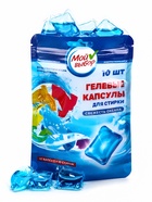 Капсулы для стирки односоставные Мой Выбор «Свежесть океана» 10 шт. по 8 г дойпак - Фото 13
