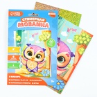 Аппликация форменными стикерами «Совушка», набор для творчества, стикерная мозаика - Фото 2