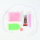 Алмазная мозаика на фигурке с полным заполнением «Мишка стразами», розовый - Фото 6