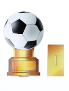 Стела "Футбольный мяч" 12,5х20,8см - фото 808703654