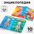Обучающий набор «Тело человека», рамка-вкладка и книга с наклейками - Фото 3
