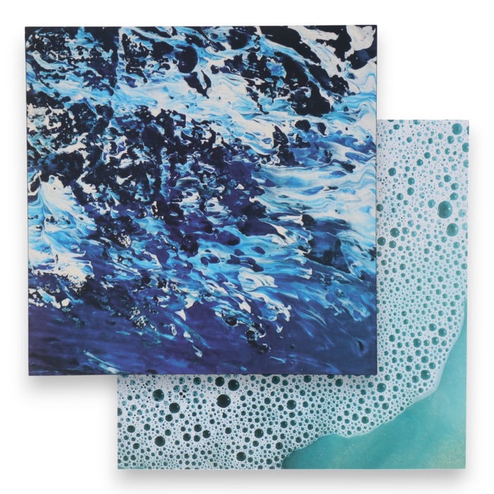 Фотофон для съёмок, двусторонний, картон, плотность 350 г «Море», 50×50 см - Фото 1