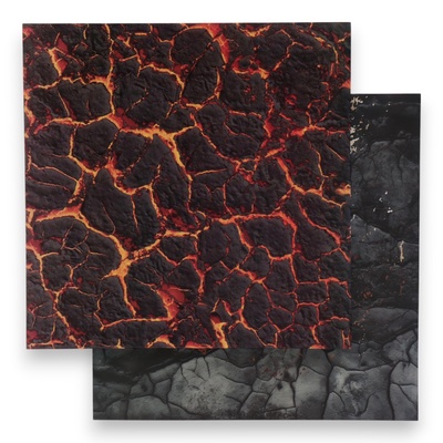 Фотофон для съёмок, двусторонний, картон, плотность 350 г «Огонь», 50×50 см