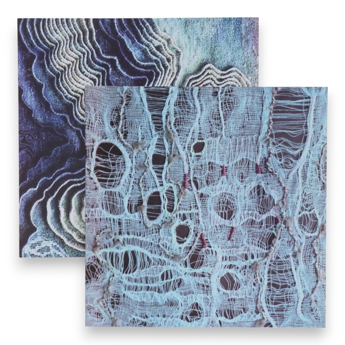 Фотофон для съёмок, двусторонний, картон, плотность 350 г «Ткань плетение», 50×50 см