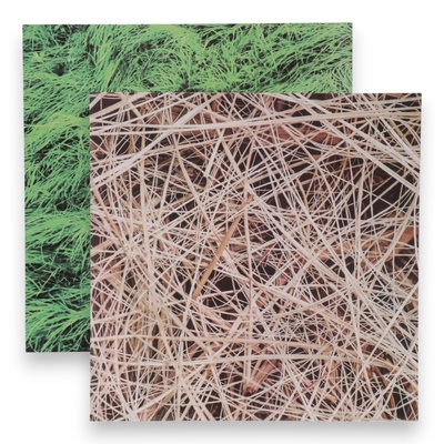 Фотофон для съёмок, двусторонний, картон, плотность 350 г «Сено и трава», 50×50 см