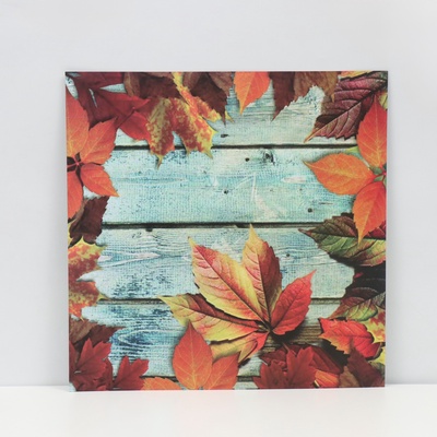 Фотофон для съёмок, двусторонний, картон, плотность 350 г «Осенние листья», 50×50 см