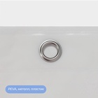 Штора для ванной «Классика», с люверсами, с утяжелителями, PEVA ароматизированная, 180×180 см, белая - Фото 3