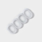 Штора для ванной «Классика», с люверсами, с утяжелителями, PEVA ароматизированная, 180×180 см, белая - Фото 5