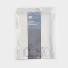 Штора для ванной «Классика», с люверсами, с утяжелителями, PEVA ароматизированная, 180×180 см, белая - Фото 6