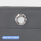 Штора для ванной «Классика», с люверсами, с утяжелителями, PEVA ароматизированная, 180×180 см, серая - Фото 3