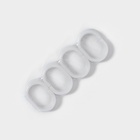 Штора для ванной «Классика», с люверсами, с утяжелителями, PEVA ароматизированная, 180×180 см, серая - Фото 5