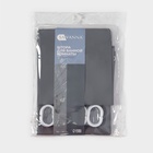 Штора для ванной «Классика», с люверсами, с утяжелителями, PEVA ароматизированная, 180×180 см, серая - Фото 6