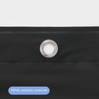 Штора для ванной «Классика», с люверсами, с утяжелителями, PEVA ароматизированная, 180×180 см, чёрная - Фото 3