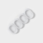 Штора для ванной «Классика», с люверсами, с утяжелителями, PEVA ароматизированная, 180×180 см, чёрная - Фото 5