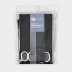 Штора для ванной «Классика», с люверсами, с утяжелителями, PEVA ароматизированная, 180×180 см, чёрная - Фото 6