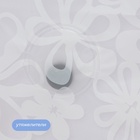 Штора для ванной «Цветочный вальс», с люверсами, с утяжелителями, PEVA ароматизированная, 180×180 см, белая - Фото 5