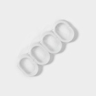 Штора для ванной «Цветочный вальс», с люверсами, с утяжелителями, PEVA ароматизированная, 180×180 см, белая - Фото 6