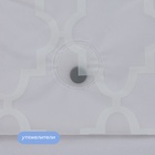 Штора для ванной «Узор», с люверсами, с утяжелителями, PEVA, 180×180 см - Фото 3