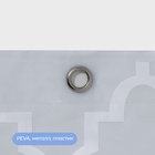 Штора для ванной «Узор», с люверсами, с утяжелителями, PEVA, 180×180 см - Фото 4